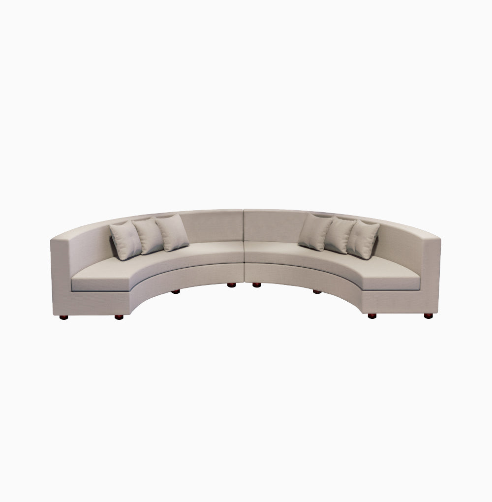 Semi round online sofa