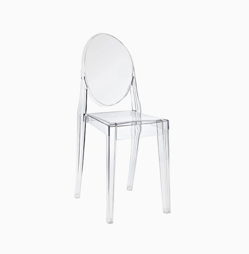 Clear Chair – White Rental